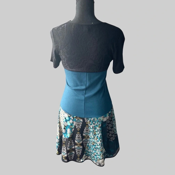 Kollontai Lace Patchwork Mini  Dress Tunics - Picture 3 of 15